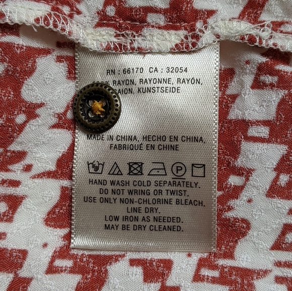 Maeve by Anthropologie Button Front Dog Print Blouse S - Picture 9 of 9